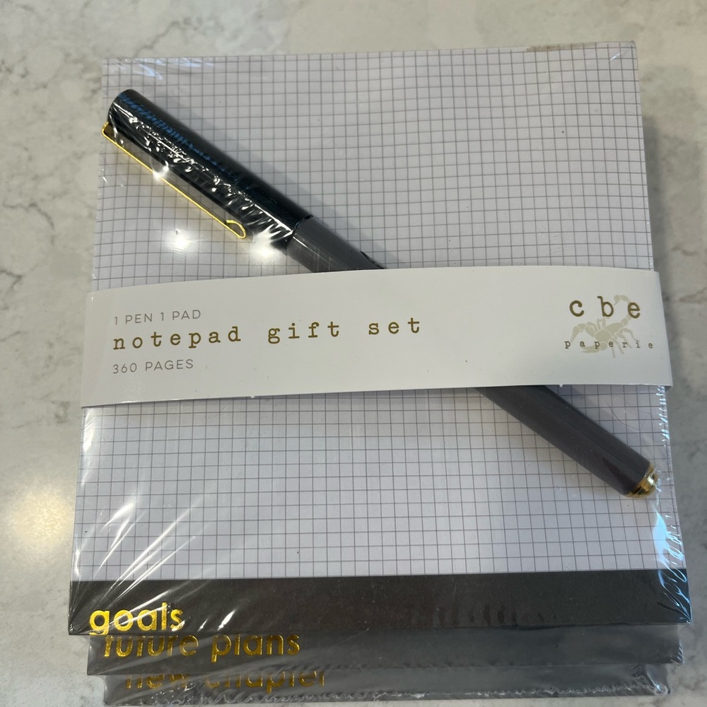CBE Paperie Notepad Gift Set with Pen